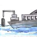 採锡铁船 mining ship