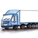 罗里载货物 trucks convey goods