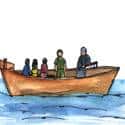 舢板载人 load people by sampan