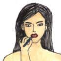 搽口红 lipstick