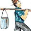 扛鱼 carrying fish