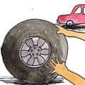 修轮胎 reparing tires