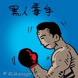黑人拳手 negro boxer