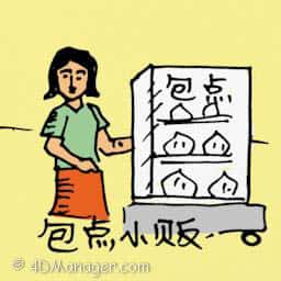 卖包容 pastry seller