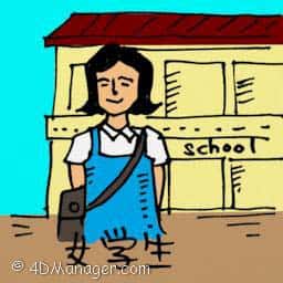 女学生 female student