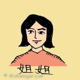 姐姐 elder sister