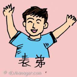 表弟 younger cousin brother