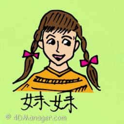 妹妹 younger sister