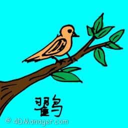 鹧 small bird