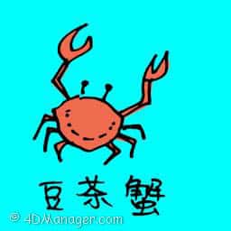 豆茶蟹 crab