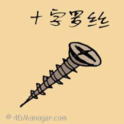 十字螺丝 philip screw