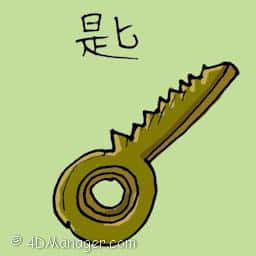 锁匙 room key