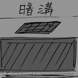 暗沟渠 underground drain