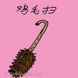鸡毛扫 feather duster