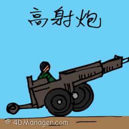 高射炮,防空炮 cannon