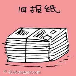 旧报纸 old newspapers