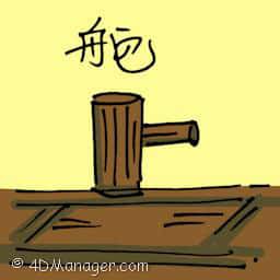 舵 boat rudder