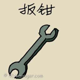 扳手,士把那 iron wrench