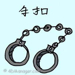 手拷 handcuff