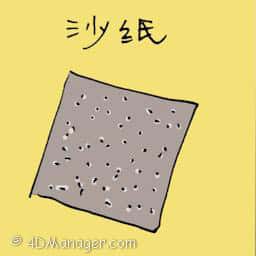 沙纸 sandpaper
