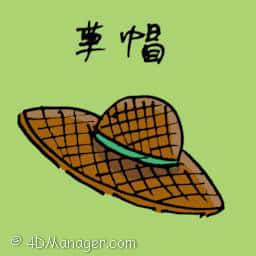 草帽 straw hat