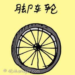 脚车轮 bicycle wheel