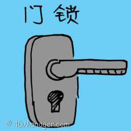 门锁 door lock
