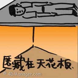 匿藏在天花板 hide in ceiling