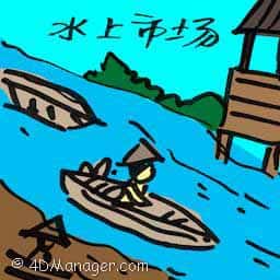 水上市场 floating market
