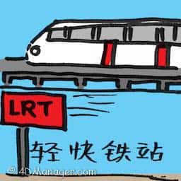 轻快铁站 light rail transit,LRT