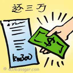 还三万,还罚单 paying summons 