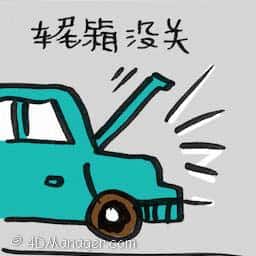 车尾箱没关 car boot open