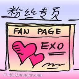 粉丝专页 fans page