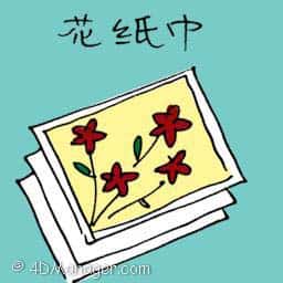花纸巾 embroidered fabric