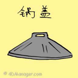 锅盖 frying-pan cover