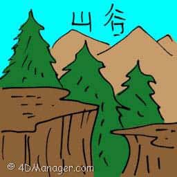 山谷 mountain