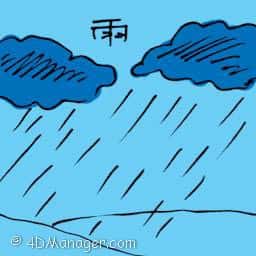 雨 rain