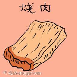 烧肉 roasted meat