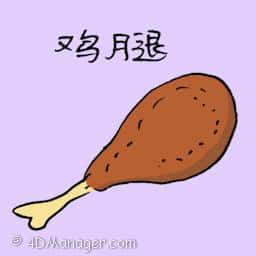 鸡腿 chicken drumstick