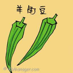 羊角豆 ladies fingers