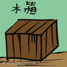 木箱 wooden chest