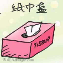 纸巾盒 tissue box