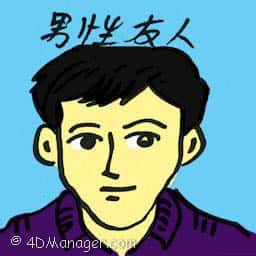 男性友人 male friend