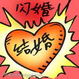闪婚 flash marriage