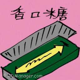 香口糖,口香糖 chewing gum