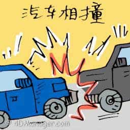 汽车相撞,车祸 head on collision