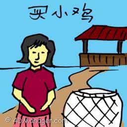 卖小鸡 buying chicken