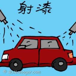 射漆 spray painting car