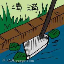 清沟 cleaning drain