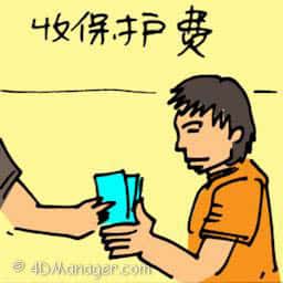 收保护费 collecting protection fees